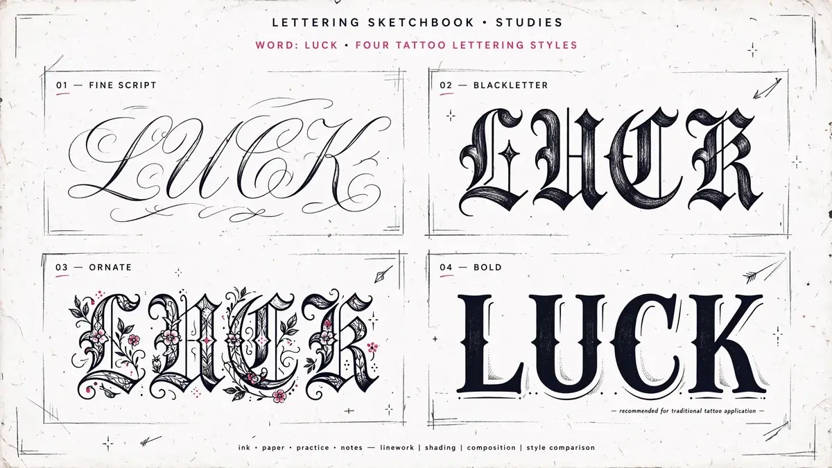 Tattoo-Schrift finden: Stile, Ideen und typische Fehler